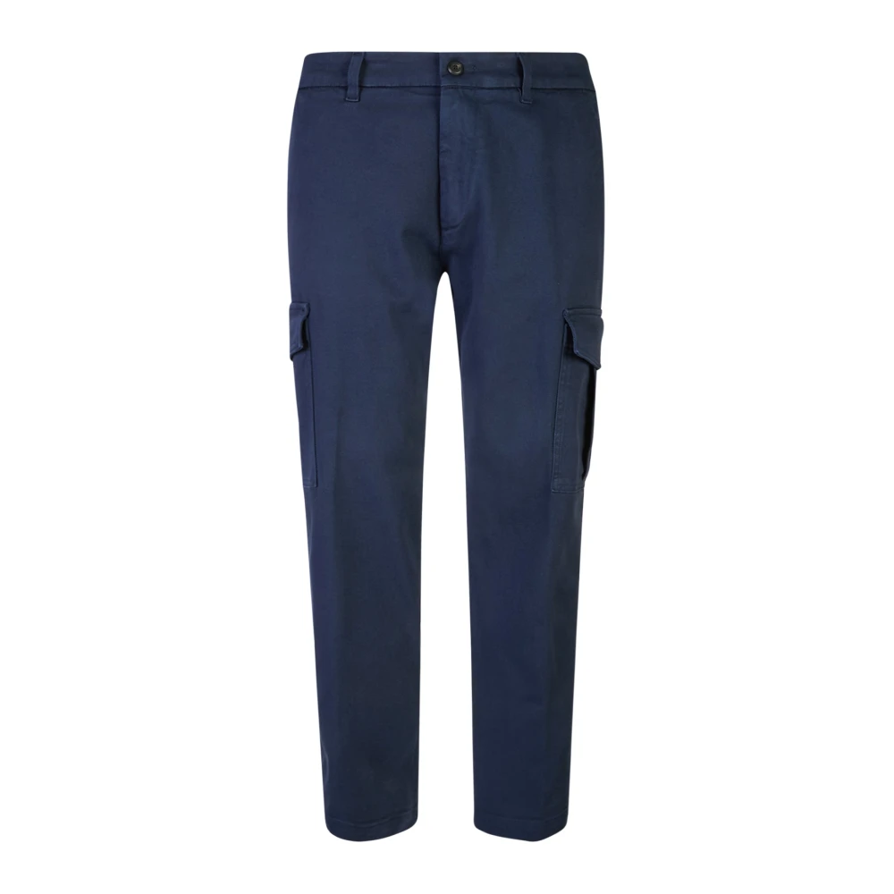 Eleventy Mannelijk Blauw Broeken Heren, W34, Katoen, Cargo Broek