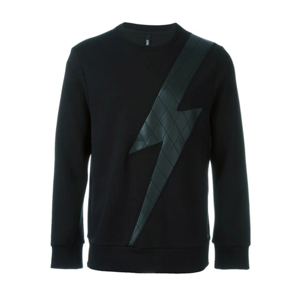 Neil Barrett Flash Design Sweatshirt Black Heren