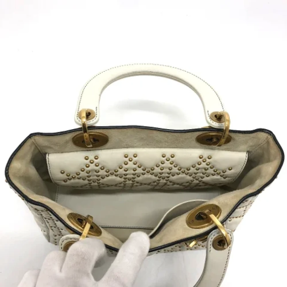 Dior Vintage Pre-owned Leather dior-bags White Dames