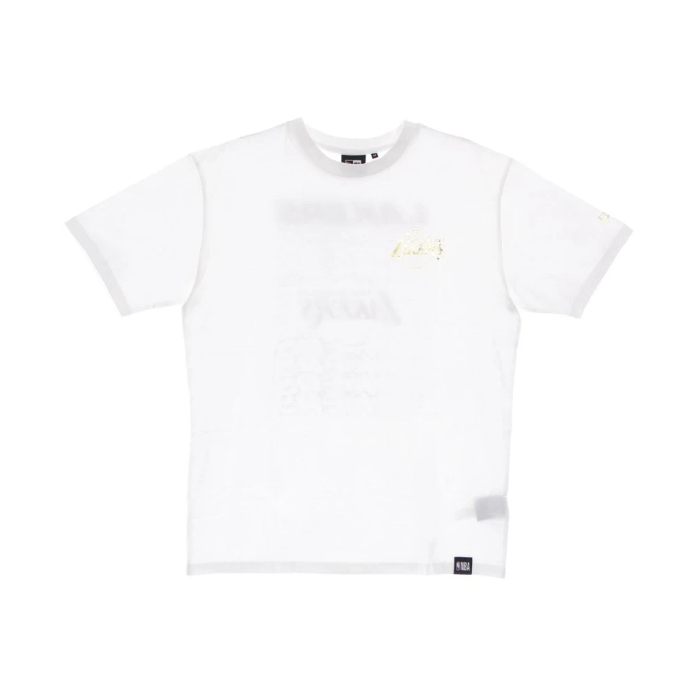 New era Los Angeles Lakers Metallic Print T-shirt 12893086 White Heren