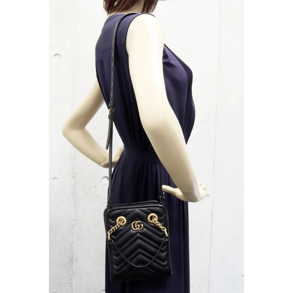 Gucci Vintage Pre-owned Leather gucci-bags Black Dames