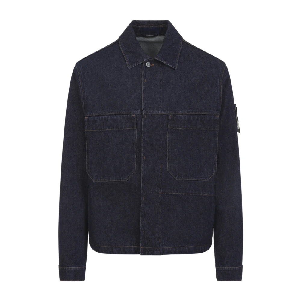 Stone Island Men's Blue Q100027 Denim Jacket - Denim Jackets - S - Jackets