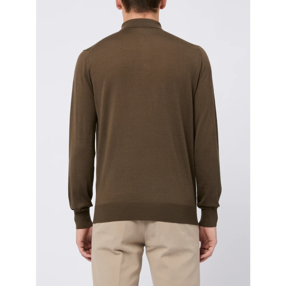 Kangra Bruine Sweater voor Mannen Aw24 Brown Heren