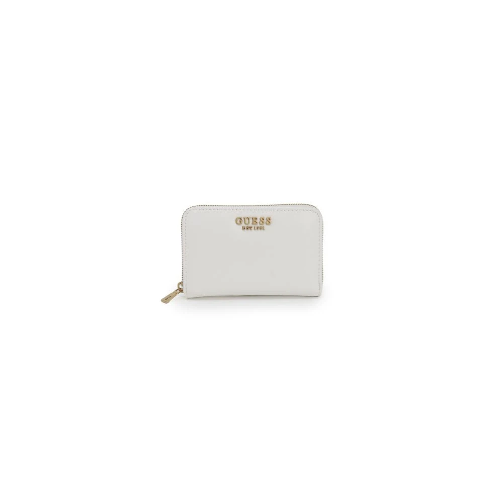 Guess Damesportemonnee van crèmekleurig polyethyleen White Dames