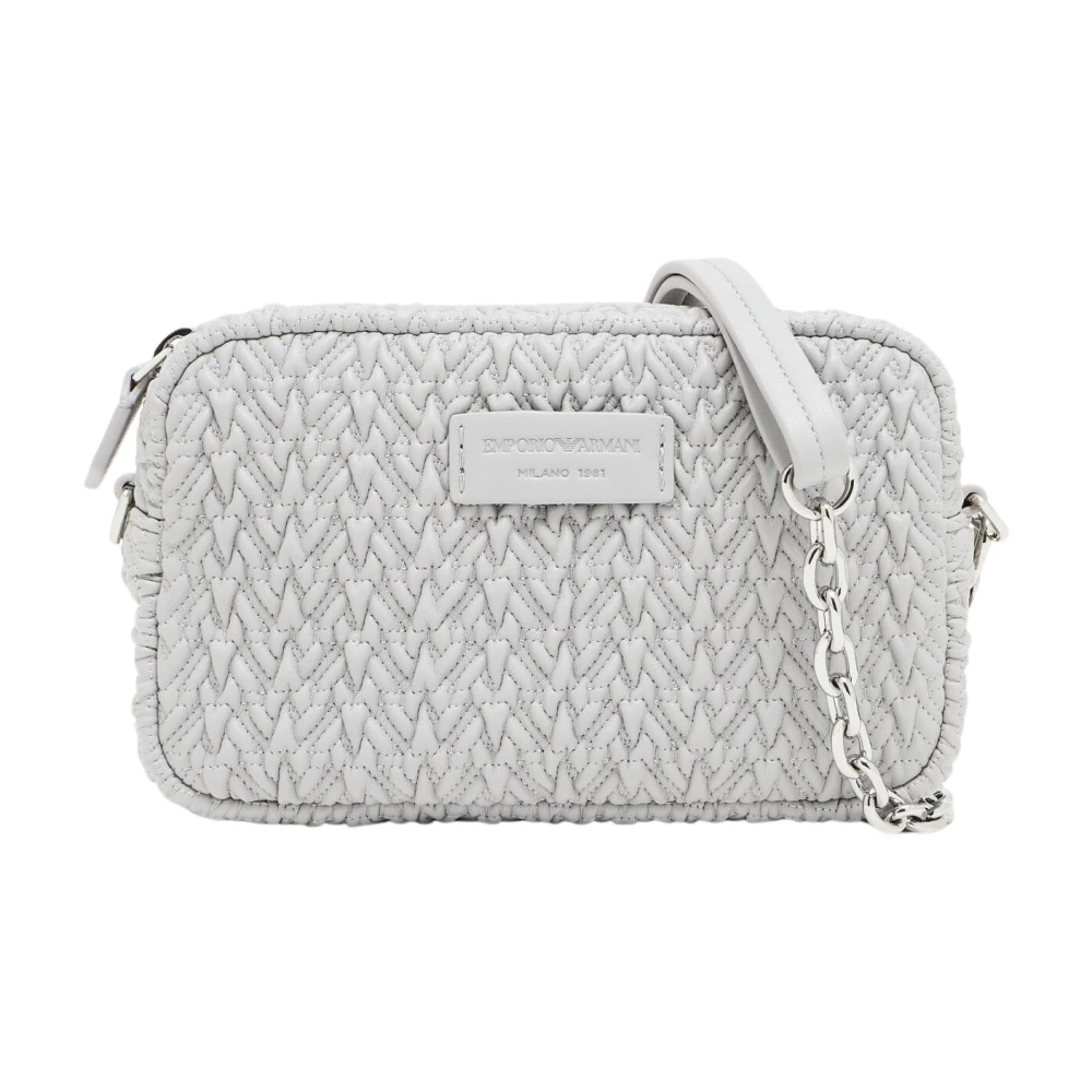 Emporio Armani Vrouw Grijs Camera Case Met Reliëf
