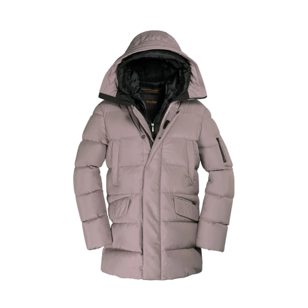 Moorer Men's Beige Down Jackets, 2XL, Parka