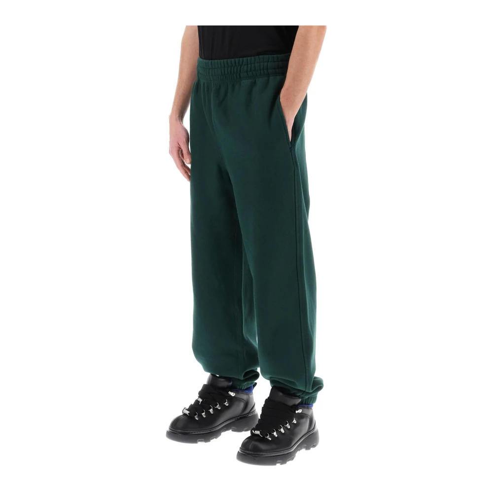 Burberry Wide Trousers Green Heren