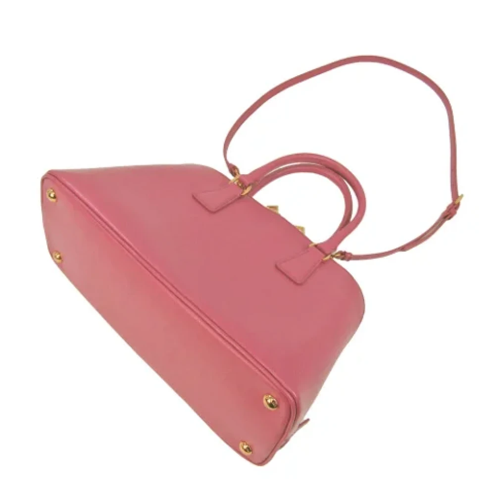 Prada Vintage Pre-owned Leather shoulder-bags Pink Dames