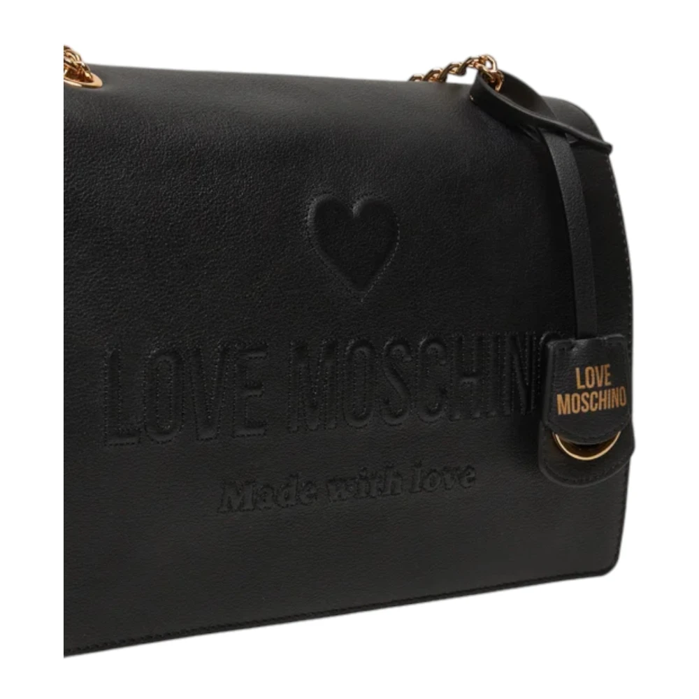 Love Moschino Stijlvolle dames schoudertas van synthetisch leer Black Dames