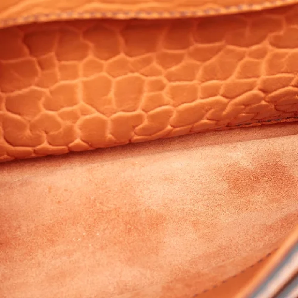 Dior Vintage Pre-owned Leather dior-bags Orange Dames
