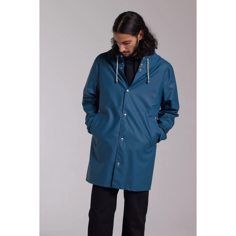 Stutterheim Ultra-Lichte Waterdichte Regenjas Blue Heren
