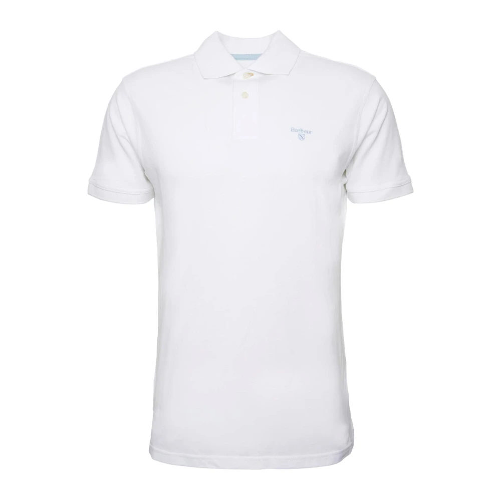 Barbour Men's White Polo Shirts, M, Lightweight Sports Polo Shirt