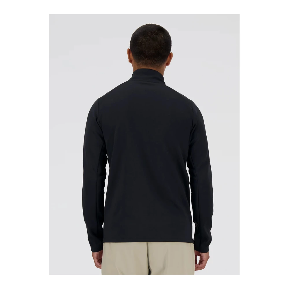 New Balance Tech Knit Full Zip Sweater Black Heren