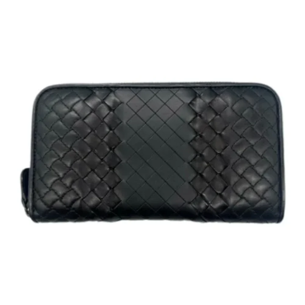 Bottega Veneta Vintage Pre-owned Leather wallets Black Dames