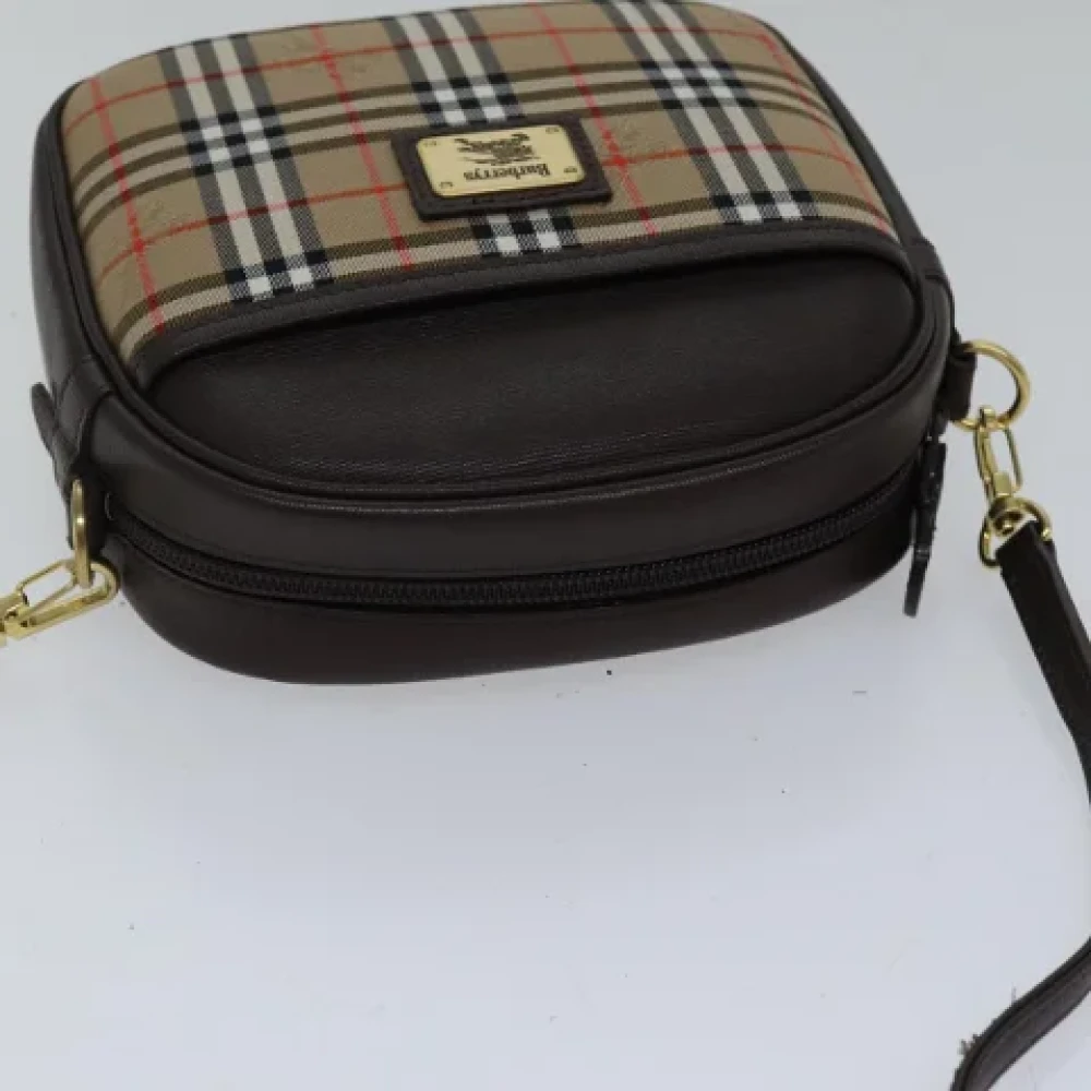 Burberry Vintage Pre-owned Canvas crossbody-bags Beige Dames