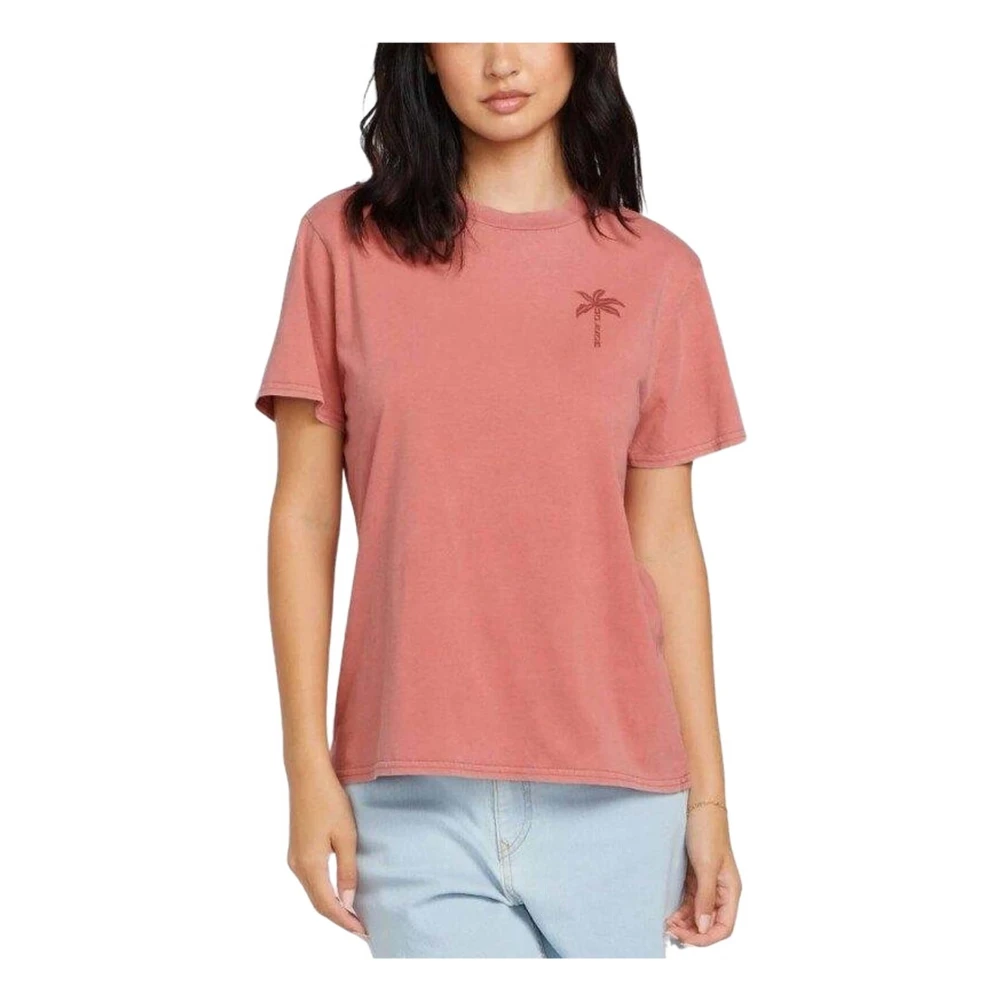 Volcom Sluit HET AF T-shirt Pink Dames