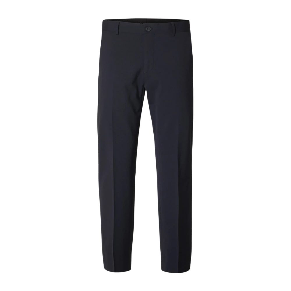 Selected Homme Men's Blue Suit Trousers, L, Liam Slim Flex Trousers