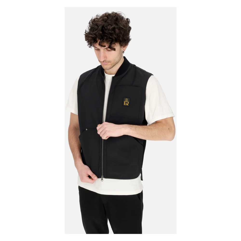 RefrigiWear Zwarte Mouwloze Rip-Stop Vest Black Heren