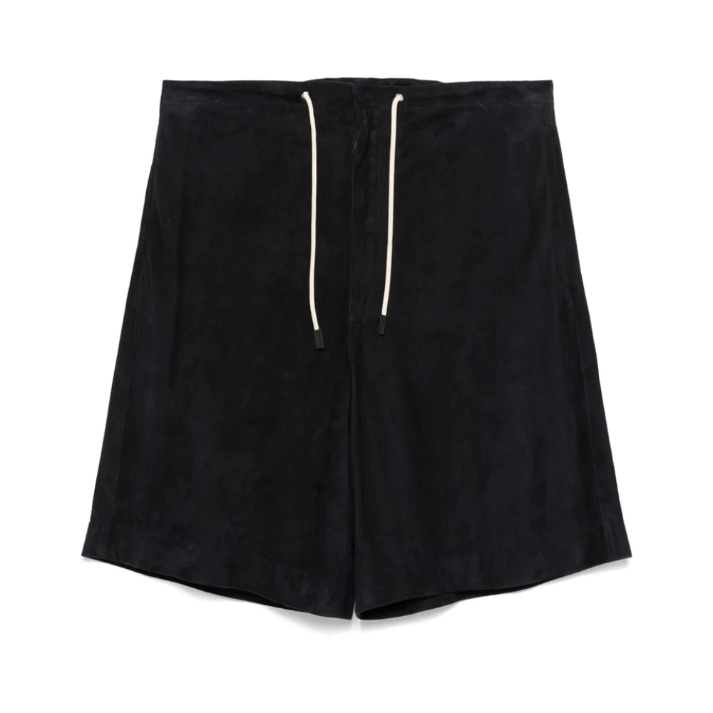 Emporio Armani Midnight Blue Shorts met Koordtaille Blue Heren