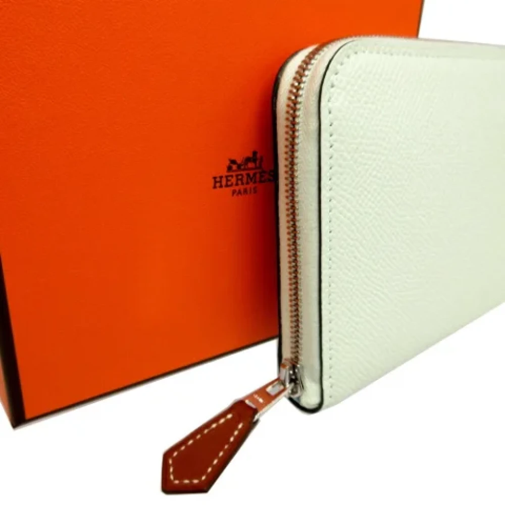 Hermès Vintage Pre-owned Leather wallets Green Dames