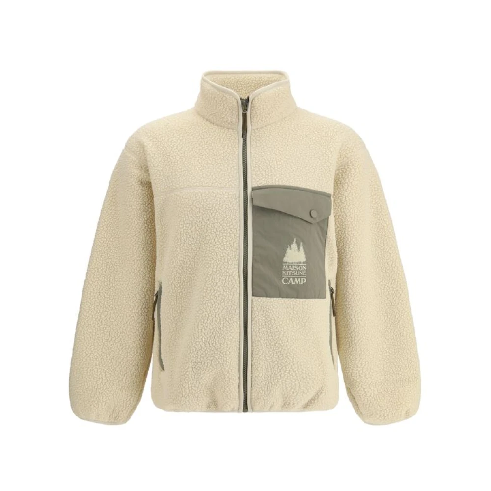 Maison Kitsuné Uomo Beige Felpe, L, New,