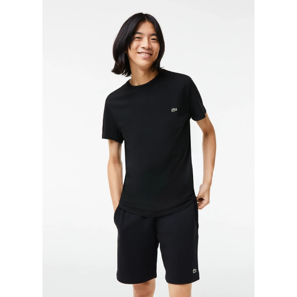 Lacoste Iconisch Minimalistisch T-Shirt Black Heren