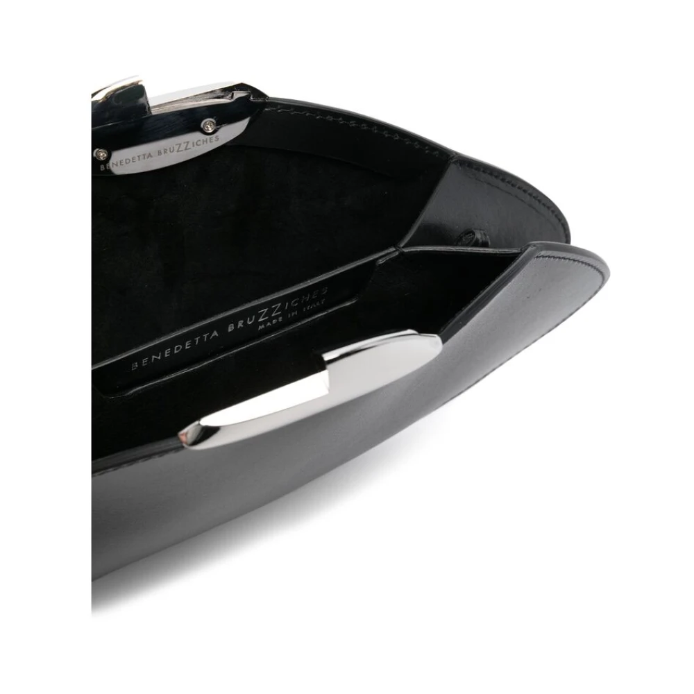 Benedetta Bruzziches Zwarte Magnetische Schoudertas Black Dames