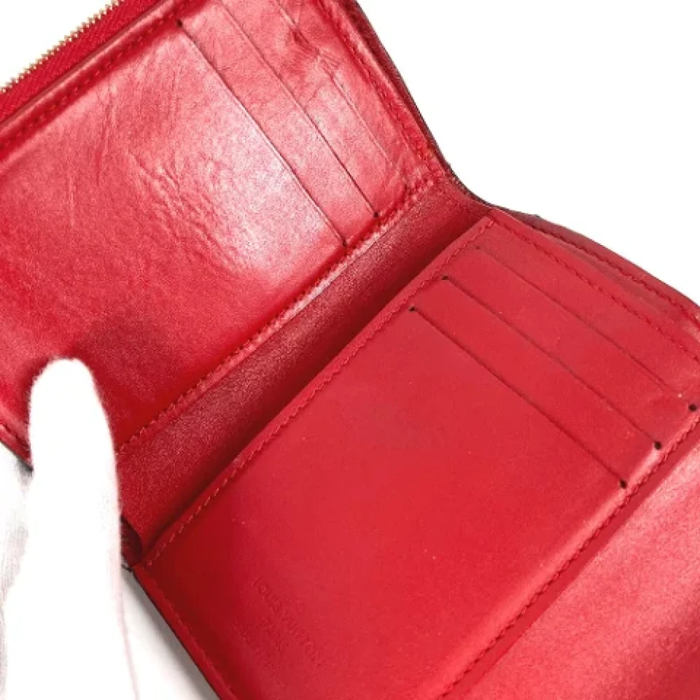 Louis Vuitton Vintage Pre-owned Fabric wallets Red Dames