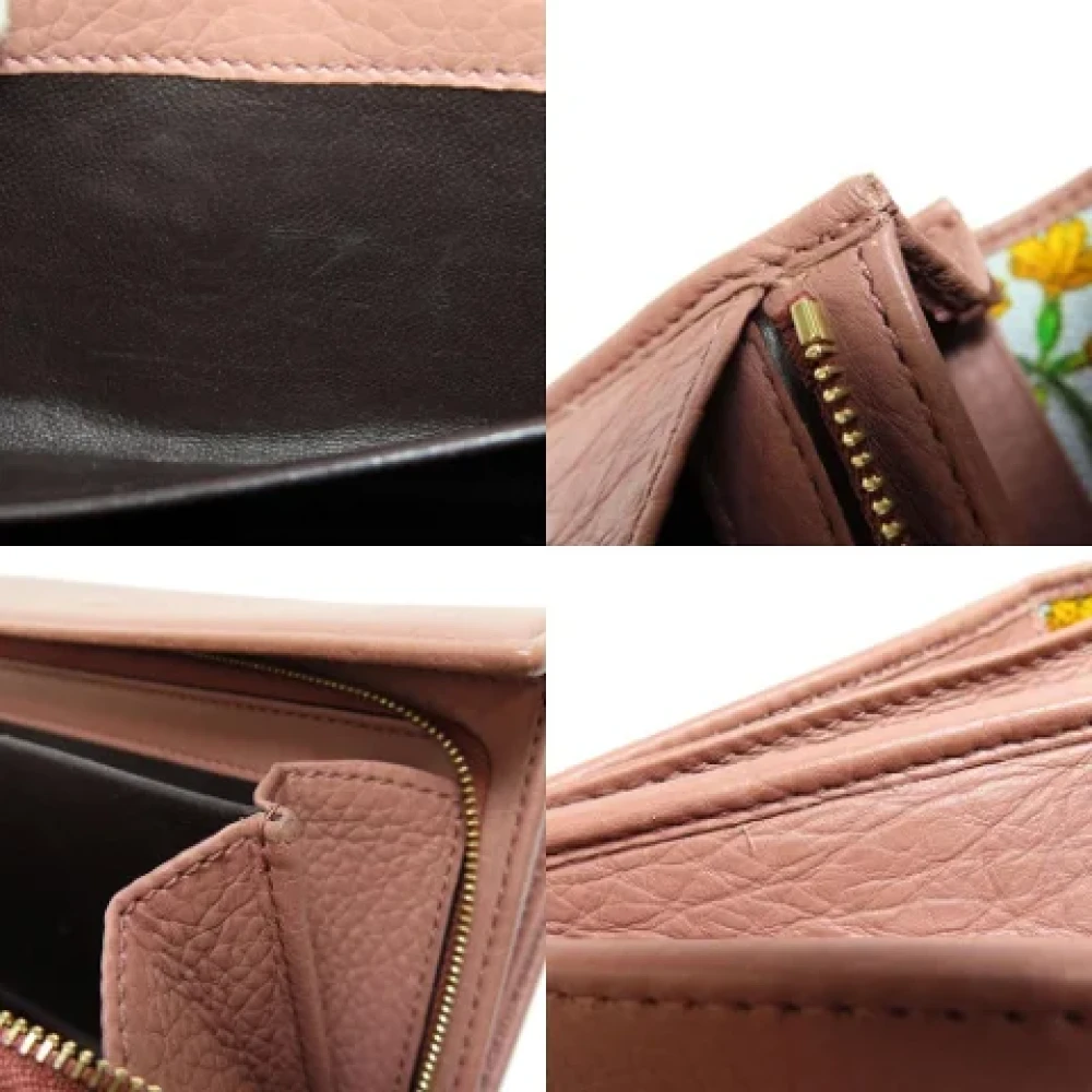 Gucci Vintage Pre-owned Leather wallets Pink Dames