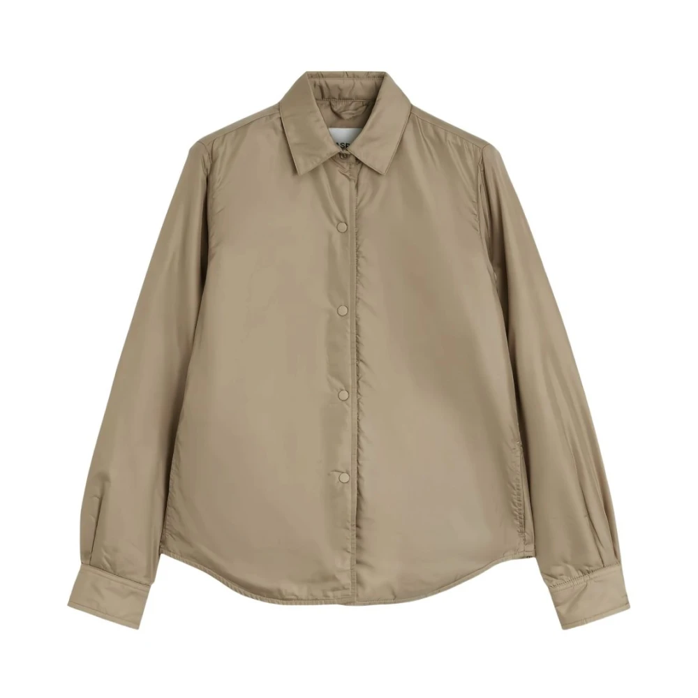 Aspesi Women's Beige Light Jackets, S, Padded Shirt
