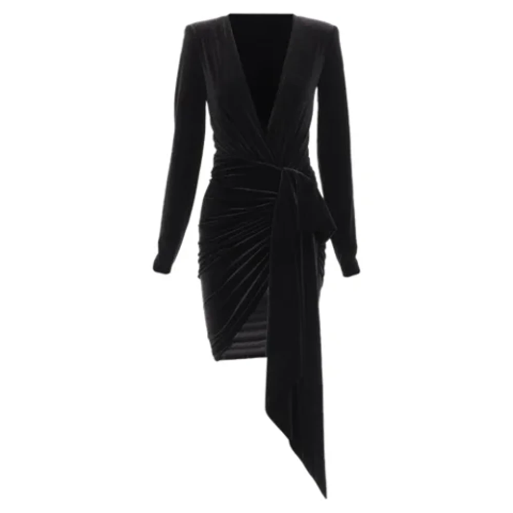 Alexandre Vauthier Pre-owned Velvet dresses Black Dames