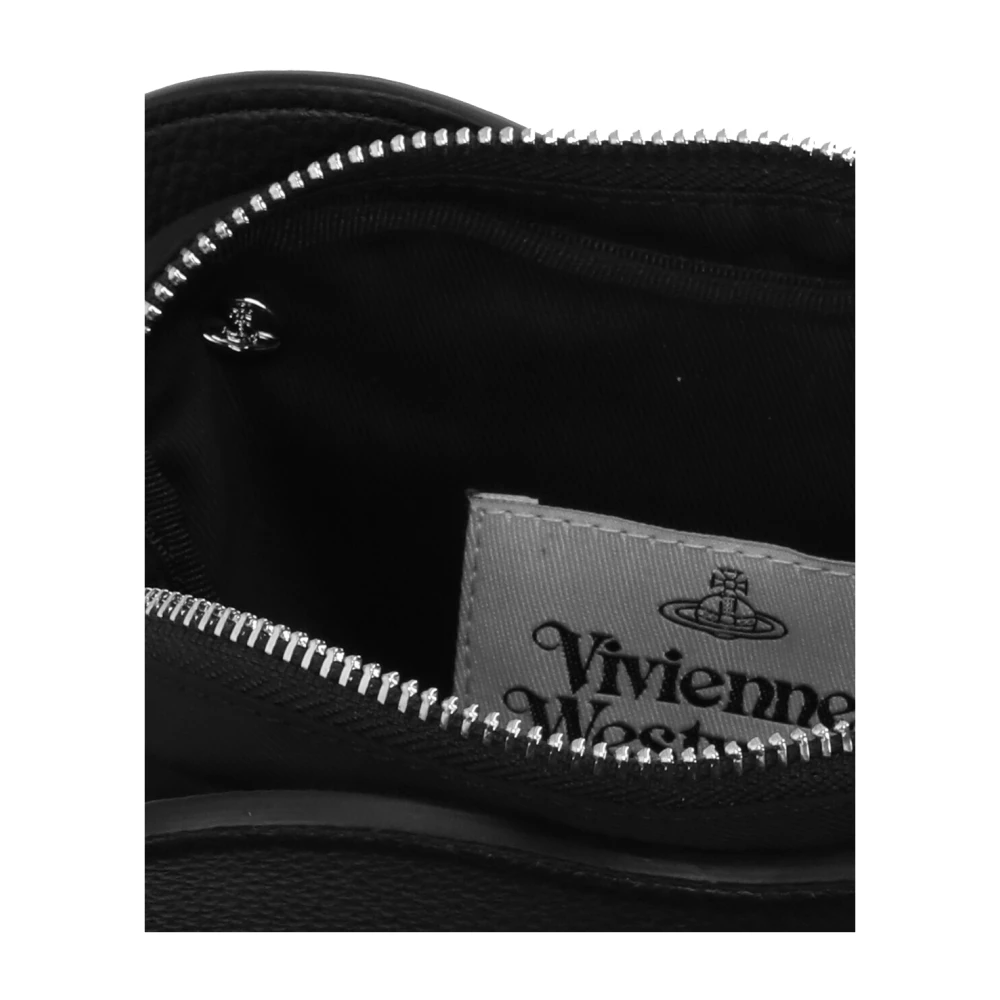 Vivienne Westwood Zwarte Synthetisch Leren Schoudertas Black Dames