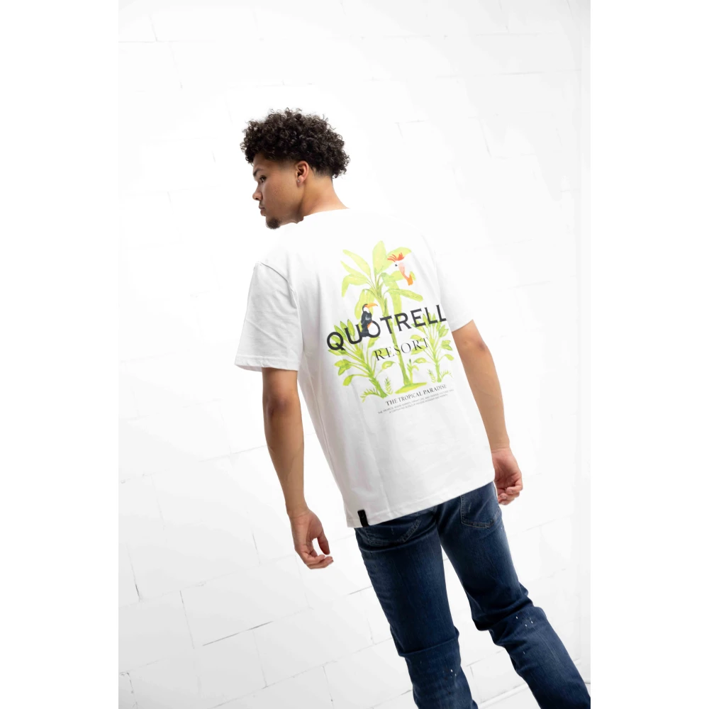 Quotrell Tropics T-Shirt Wit Heren White Heren