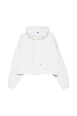 Drawstring Cropped Hoodie