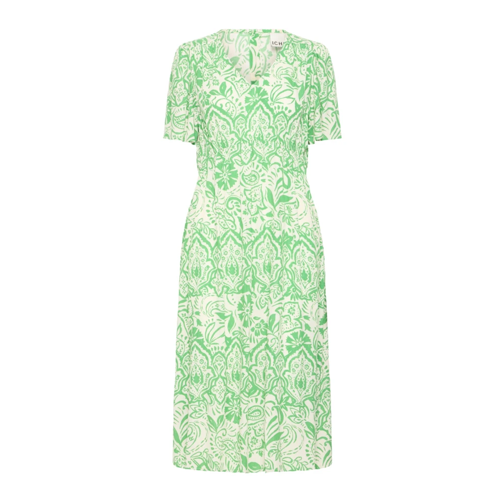 Ichi Multicolor Marrakech Dress - Female - Midi Dresses - Xs - Dresses