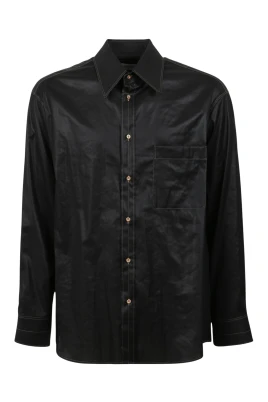 Pocket Topstitching Shirt