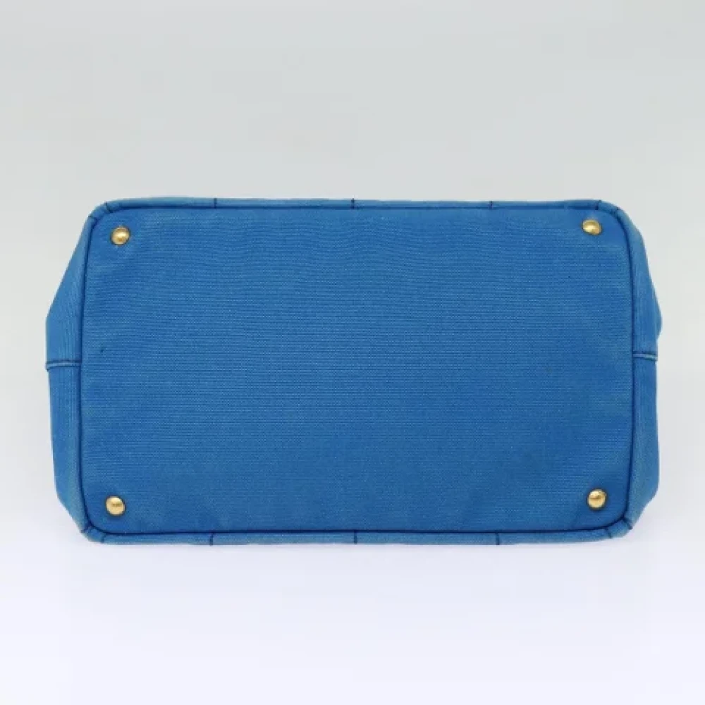 Prada Vintage Pre-owned Canvas totes Blue Dames