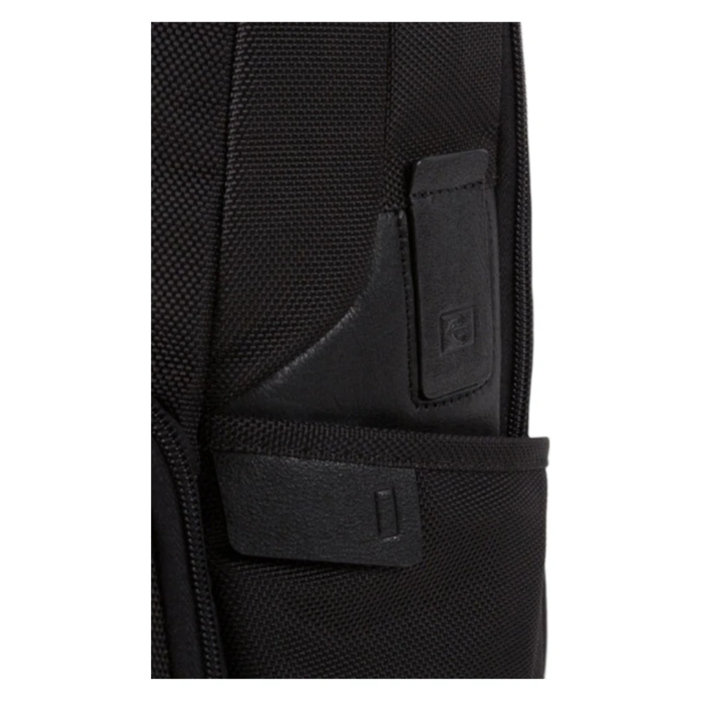 Piquadro Zwarte rugzak met inductieladen Black Heren