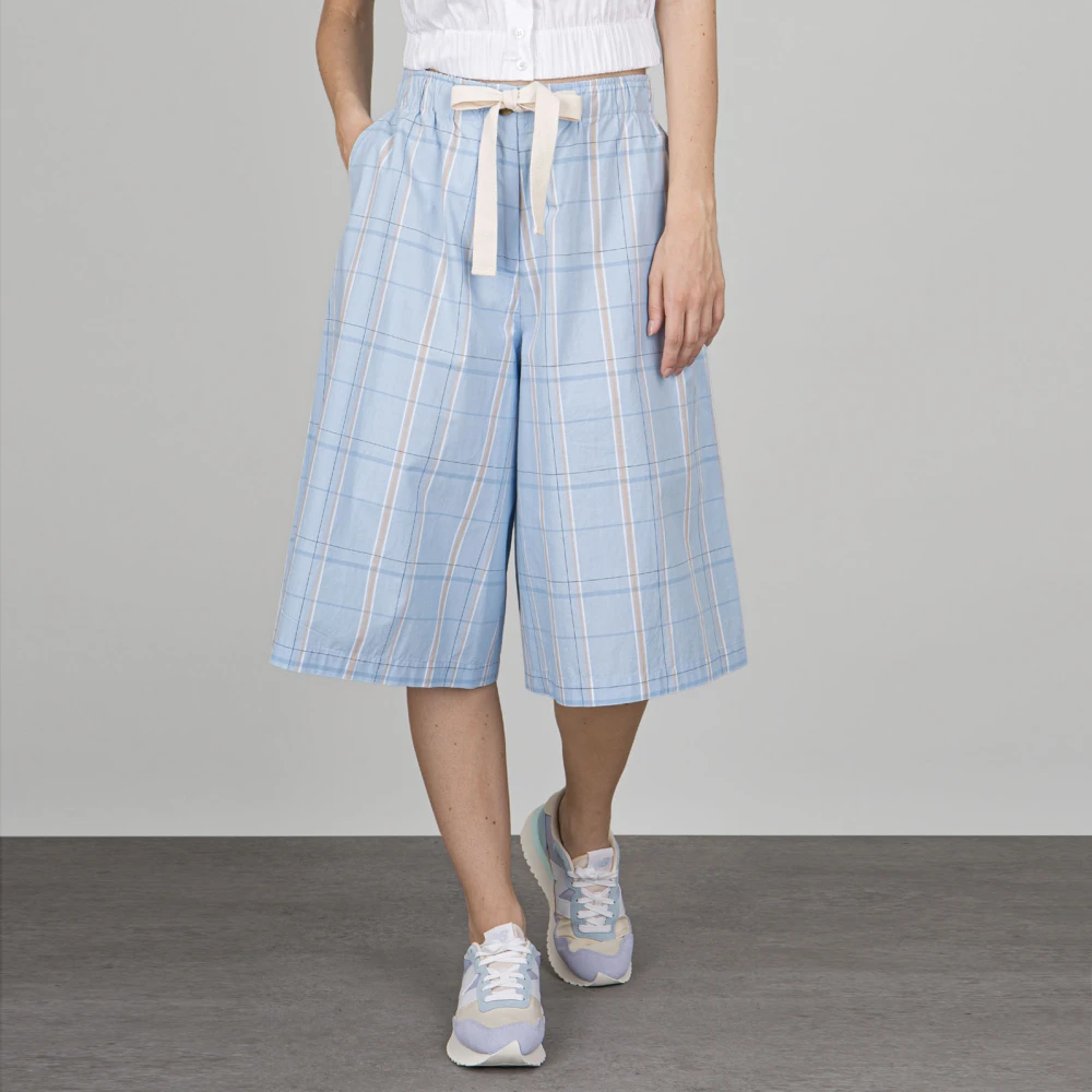 Semicouture Korte broek Blue Dames