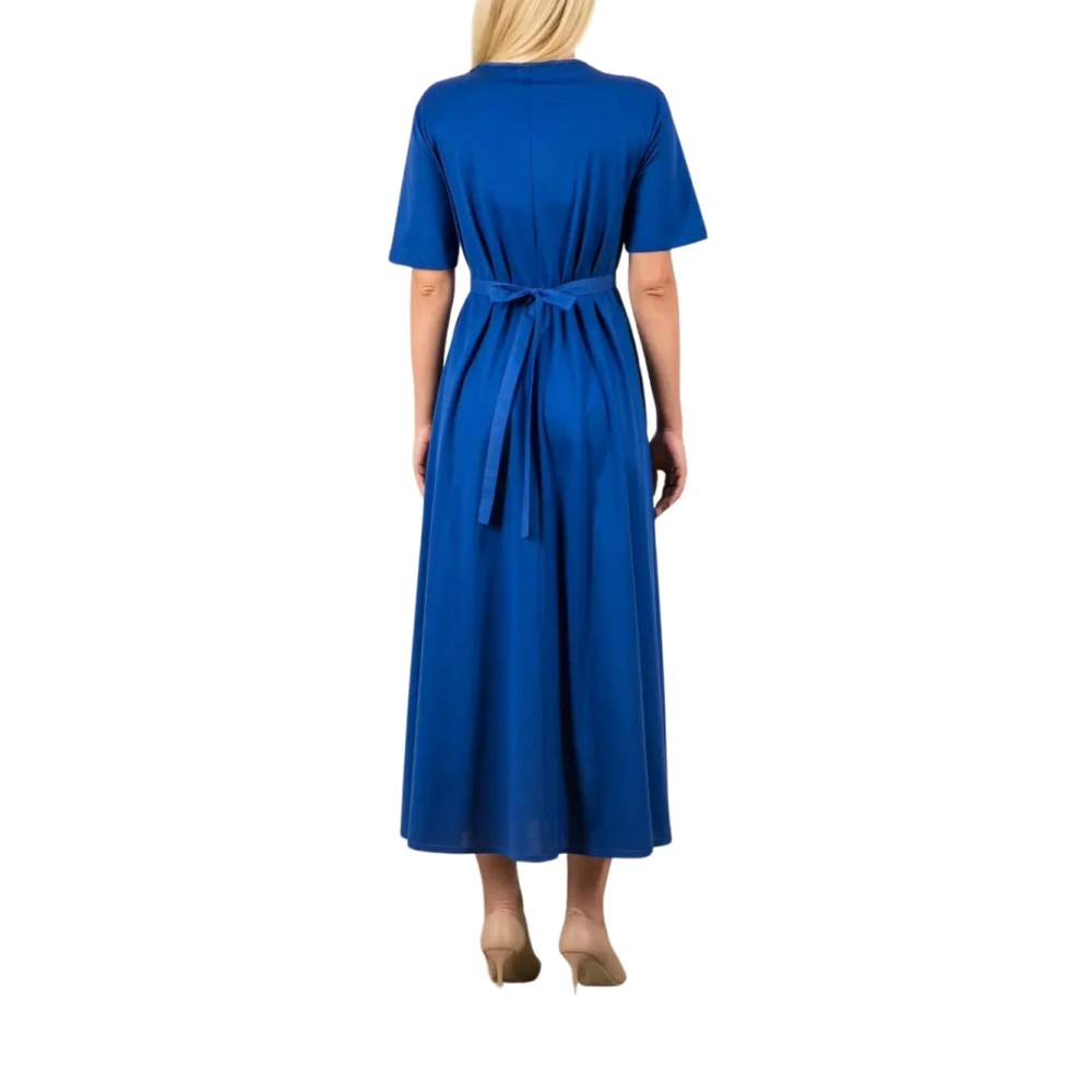 Max Mara Elegante Jurk Bairo Blue Dames