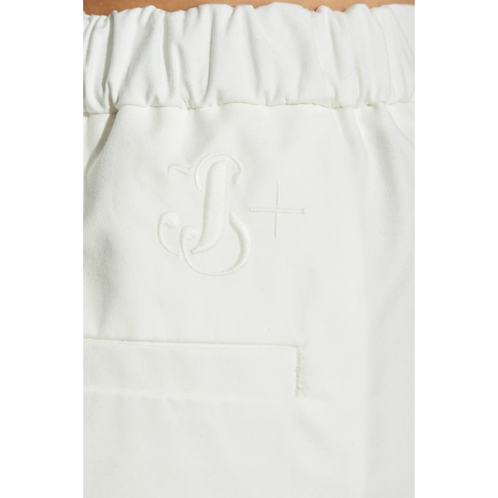 Jil Sander Broek met logo White Dames