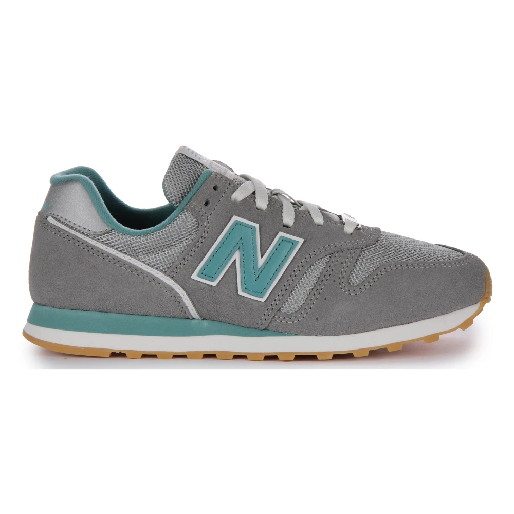 New Balance Women's Gray Sneakers, 2 Uk, Retro Style Grey Turquoise Trainers