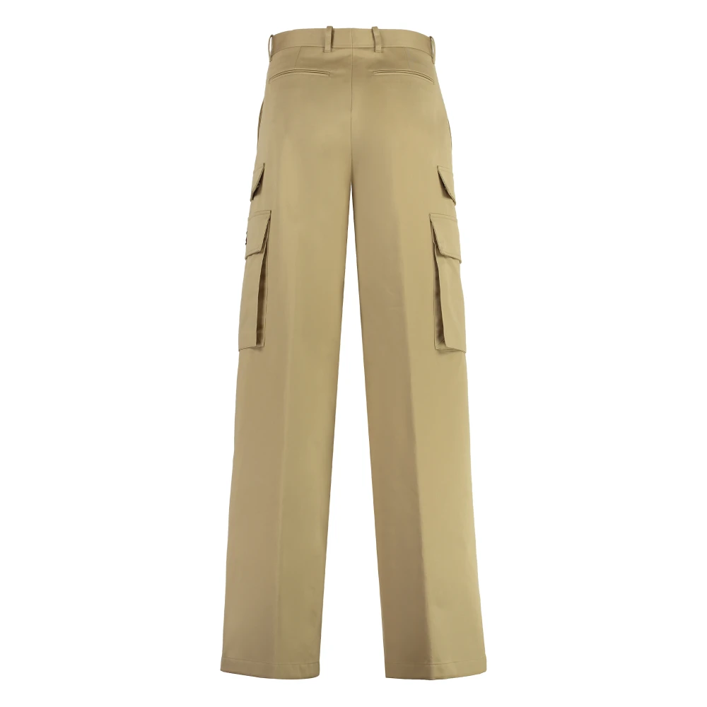 Versace Cargo Broek met Acht Zakken Beige Dames