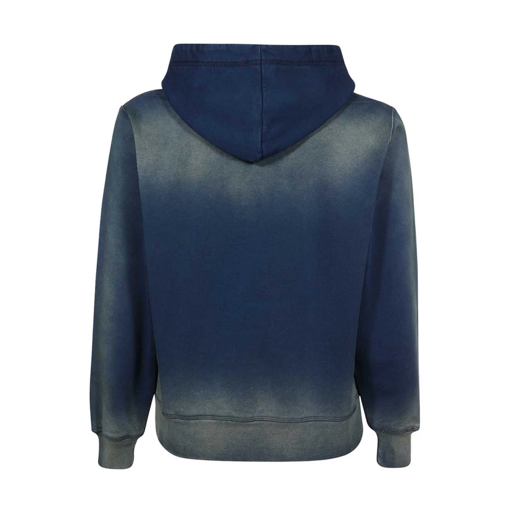 Eytys Katoenen hoodie met geribbelde boorden Blue Heren
