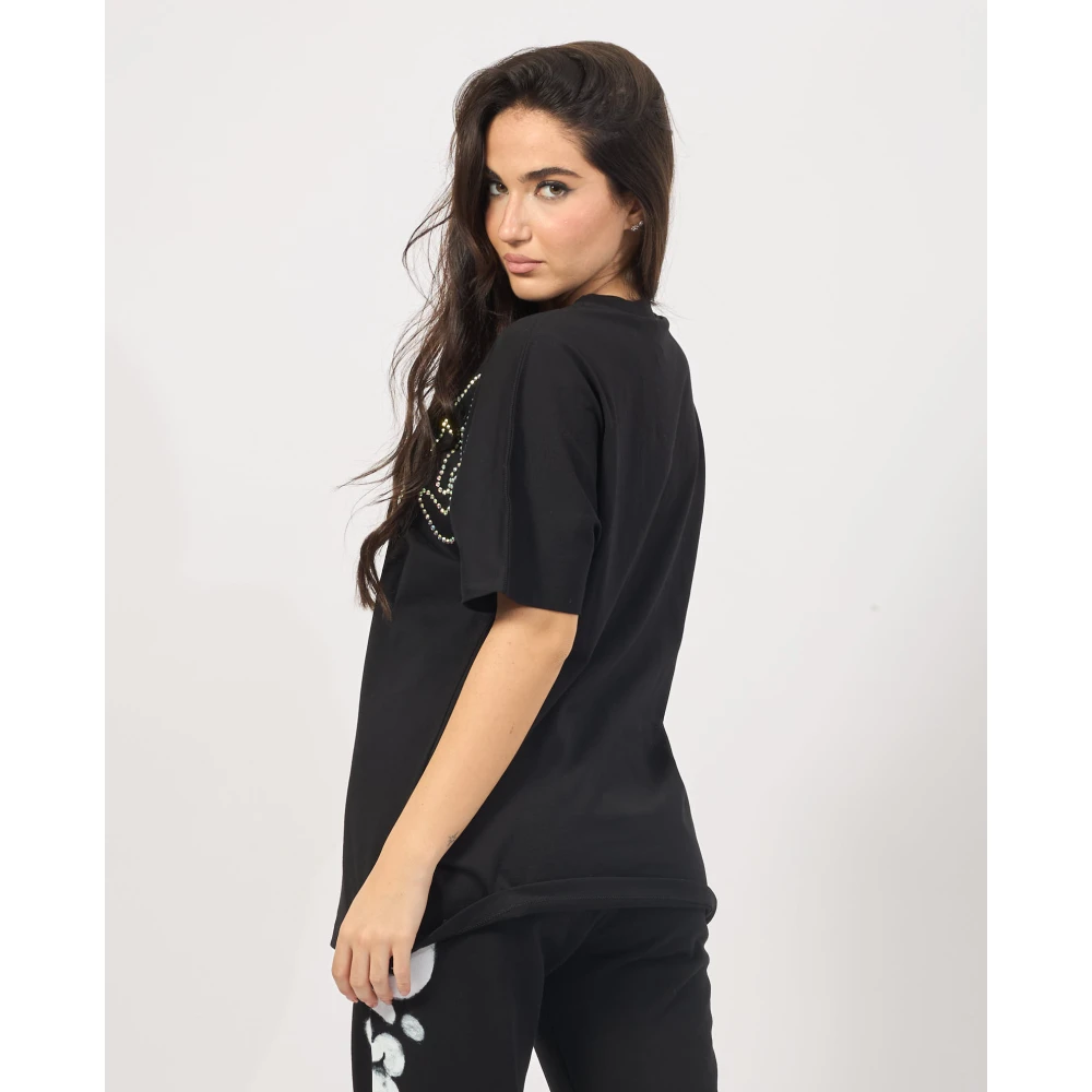 Disclaimer Zwarte trui met voorlogo Black Dames