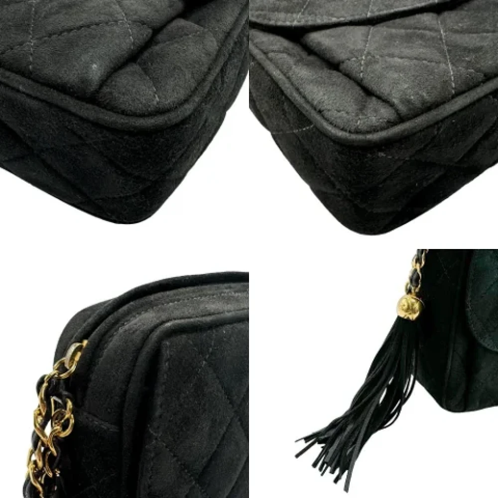 Chanel Vintage Pre-owned Suede chanel-bags Black Dames