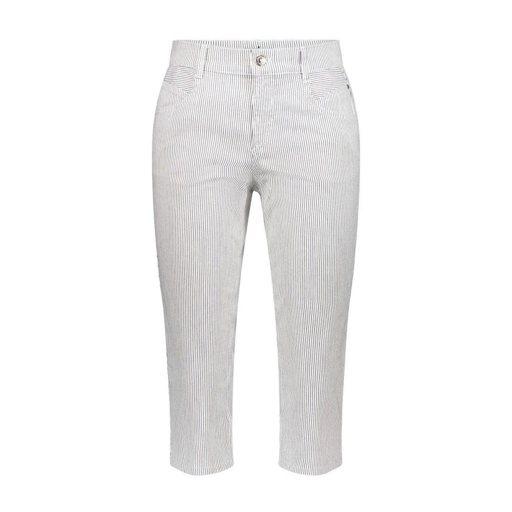 Gardeur Slimme 5-Pocket Cropped Jeans White Dames