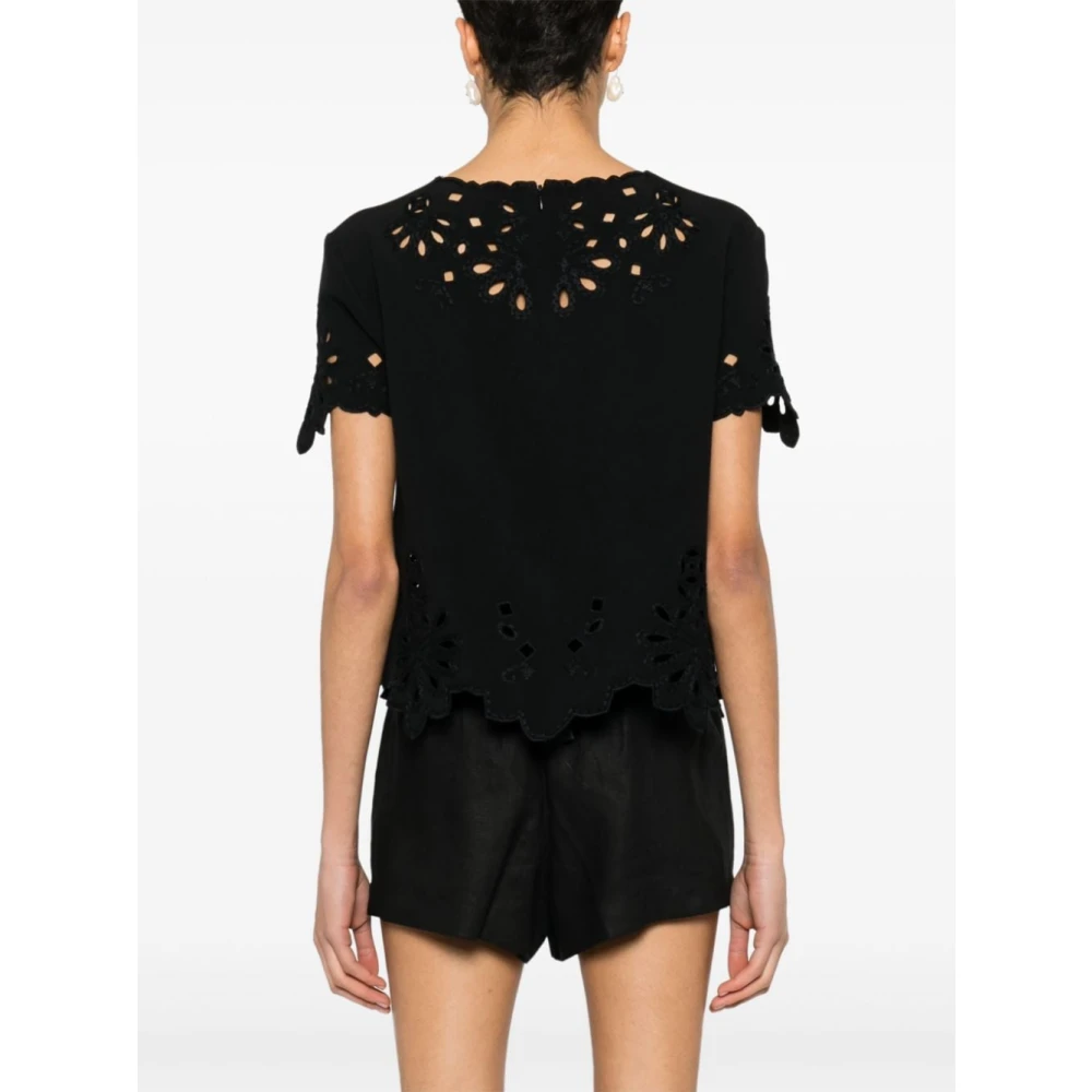 Ermanno Scervino Zwarte Top Black Dames