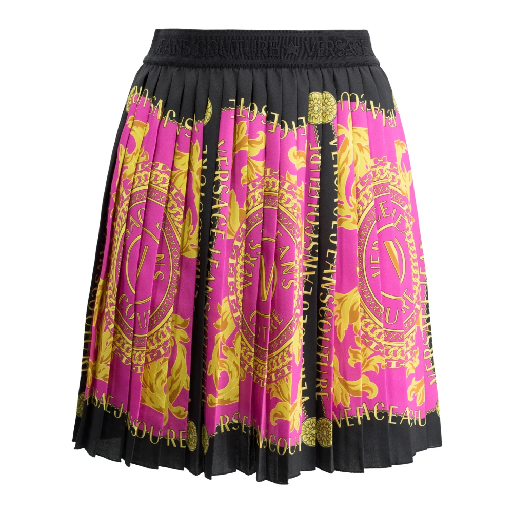 Versace Jeans Couture Barocco Print Geplooide Rok Multicolor Dames
