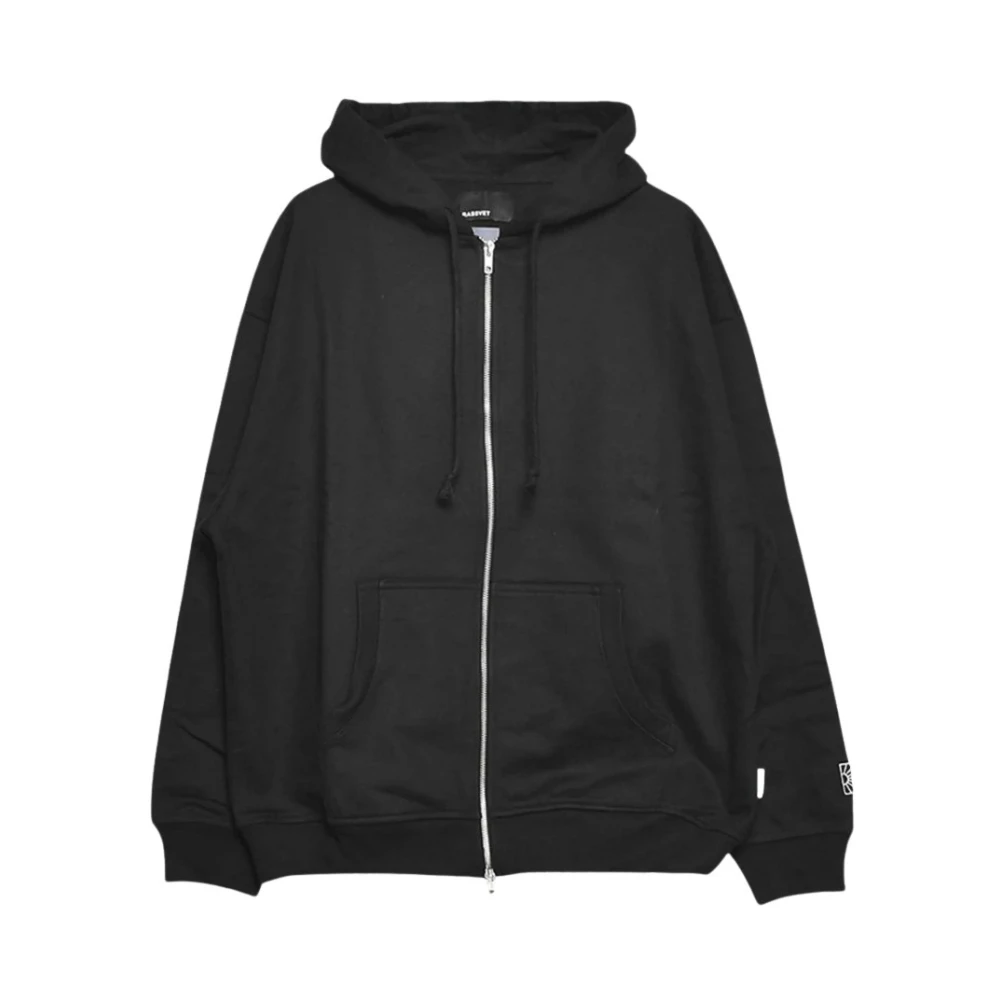 Rassvet Zip Hoodie met Voorzak en Logodetail Black Heren